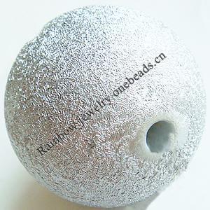 Crapy Exterior Acrylic Beads，Round, Bead：24mm in diameter，Hole:about 2mm，Sold by Bag