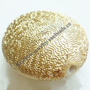 Crapy Exterior Acrylic Beads，Flat Round, Bead：24x20mm，Thickness：12mm，Hole:about 2mm，Sold by Bag