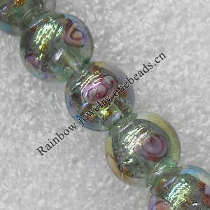 Lampwork Beads, Round 12mm Hole:About 1.5mm, Sold by PC