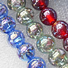 Lampwork Beads, Mix Color Round 12mm Hole:About 1.5mm, Sold by Group