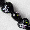 Lampwork Beads, Heart 20mm Hole:About 1.5mm, Sold by PC