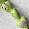 Lampwork Beads, Heart 20mm Hole:About 1.5mm, Sold by PC