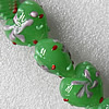 Lampwork Beads, Heart 20mm Hole:About 1.5mm, Sold by PC