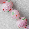 Lampwork Beads, Heart 20mm Hole:About 1.5mm, Sold by PC