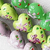 Lampwork Beads, Mix Color Heart 20mm Hole:About 1.5mm, Sold by Group