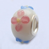 European Style Lampwork Beads With 925 sterling silver Core, 10x14mm Hole:About 5mm, Sold by PC