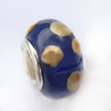 European Style Lampwork Beads With 925 sterling silver Core, 10x14mm Hole:About 5mm, Sold by PC