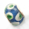 European Style Lampwork Beads With 925 sterling silver Core, 10x14mm Hole:About 5mm, Sold by PC