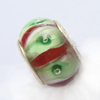 European Style Lampwork Beads With 925 sterling silver Core, 10x14mm Hole:About 5mm, Sold by PC