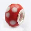 European Style Lampwork Beads With 925 sterling silver Core, 10x14mm Hole:About 5mm, Sold by PC