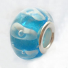 European Style Lampwork Beads With 925 sterling silver Core, 10x14mm Hole:About 5mm, Sold by PC