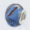 European Style Lampwork Beads With 925 sterling silver Core, 10x14mm Hole:About 5mm, Sold by PC