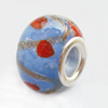 European Style Lampwork Beads With 925 sterling silver Core, 10x14mm Hole:About 5mm, Sold by PC