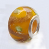 European Style Lampwork Beads With 925 sterling silver Core, 10x14mm Hole:About 5mm, Sold by PC