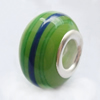 European Style Lampwork Beads With 925 sterling silver Core, 10x14mm Hole:About 5mm, Sold by PC