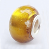 European Style Lampwork Beads With 925 sterling silver Core, 10x14mm Hole:About 5mm, Sold by PC