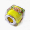 European Style Lampwork Beads With 925 sterling silver Core, 10x14mm Hole:About 5mm, Sold by PC