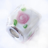 European Style Lampwork Beads With 925 sterling silver Core, 10x14mm Hole:About 5mm, Sold by PC