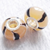 European Style Lampwork Beads With 925 sterling silver Core, 10x14mm Hole:About 5mm, Sold by PC