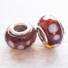 European Style Lampwork Beads With 925 sterling silver Core, 10x14mm Hole:About 5mm, Sold by PC