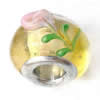 European Style Lampwork Beads With 925 sterling silver Core, 10x14mm Hole:About 5mm, Sold by PC