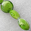 Lampwork Beads, Flat Round 20mm Hole:About 1.5mm, Sold by PC