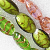 Gold Sand Lampwork Beads, Mix Color Horse Eye 25mm Hole: About 1.5mm, Sold by Group