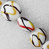 Lampwork Beads, Flat Round 20mm Hole:About 1.5mm, Sold by PC 