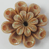 Resin Cabochons, With Hole Headwear & Costume Accessory, Flower, About 20mm in diameter, Sold by Bag