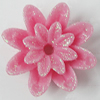 Resin Cabochons, With Hole Headwear & Costume Accessory, Flower, About 20mm in diameter, Sold by Bag