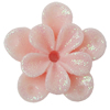 Resin Cabochons, With Hole Headwear & Costume Accessory, Flower, About 19mm in diameter, Sold by Bag