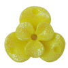 Resin Cabochons, With Hole Headwear & Costume Accessory, Flower, About 19mm in diameter, Sold by Bag