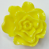 Resin Cabochons, No Hole Headwear & Costume Accessory, Flower, About 42x40mm in diameter, Sold by Bag