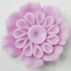 Resin Cabochons, No Hole Headwear & Costume Accessory, Flower, About 40mm in diameter, Sold by Bag