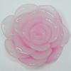 Resin Cabochons, No Hole Headwear & Costume Accessory, Flower, About 42mm in diameter, Sold by Bag