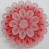 Resin Cabochons, No Hole Headwear & Costume Accessory, Flower, About 40mm in diameter, Sold by Bag