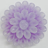 Resin Cabochons, No Hole Headwear & Costume Accessory, Flower, About 40mm in diameter, Sold by Bag