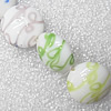 Lampwork Beads, Flat Round 20mm Hole:About 1.5mm, Sold by PC 