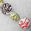 Lampwork Beads, Flat Round 20mm Hole:About 1.5mm, Sold by PC 