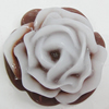 Resin Cabochons, No Hole Headwear & Costume Accessory, Flower, About 20mm in diameter, Sold by Bag