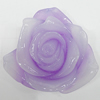 Resin Cabochons, No Hole Headwear & Costume Accessory, Flower, About 43mm in diameter, Sold by Bag