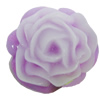 Resin Cabochons, No Hole Headwear & Costume Accessory, Flower, About 20mm in diameter, Sold by Bag