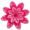 Resin Cabochons, With Hole Headwear & Costume Accessory, Flower, About 19mm in diameter, Sold by Bag