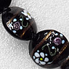 Lampwork Beads, Flat Round 20mm Hole:About 1.5mm, Sold by PC 