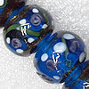 Lampwork Beads, Rondelle 20mm Hole:About 1.5mm, Sold by PC 