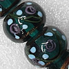 Lampwork Beads, Rondelle 20mm Hole:About 1.5mm, Sold by PC 