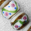 Lampwork Beads, Rondelle 20mm Hole:About 1.5mm, Sold by PC 