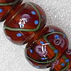 Lampwork Beads, Rondelle 20mm Hole:About 1.5mm, Sold by PC 
