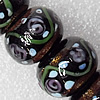 Lampwork Beads, Rondelle 20mm Hole:About 1.5mm, Sold by PC 