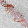 Gold Sand Lampwork Beads, Twist Leaf 18x27mm Hole:About 1.5mm, Sold by PC 